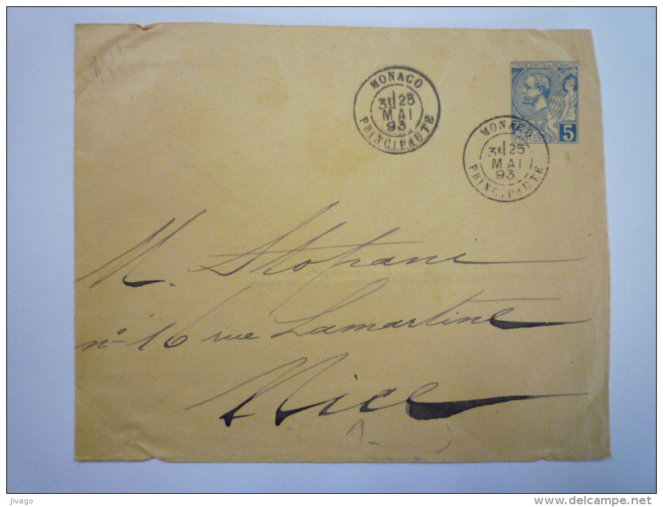 Enveloppe  ENTIER-POSTAL  1893    - Briefe U. Dokumente