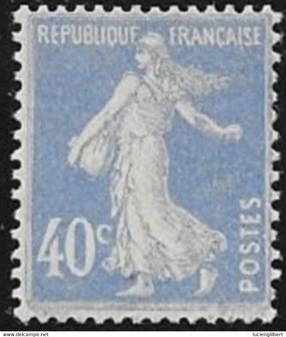 N° 237  FRANCE - Type Semeuse 40c Outremer   -  Charniere - Unused Stamps