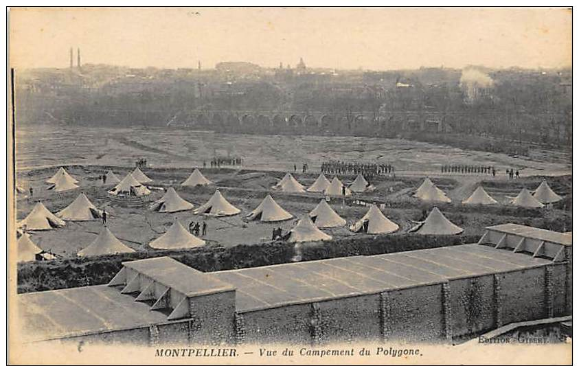 MONTPELLIER .   VUE DU CAMPEMENT DU POLYGONE . - Montpellier