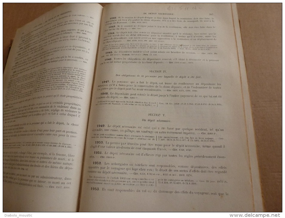 1913 : Codes et Lois (Codes et Traités)pour la FRANCE , L'ALGERIE , et les COLONIES ...dos cuir