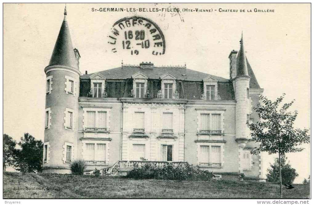 SAINT-GERMAIN-LES-BELLES-FILLES - Château De La Grillère (date 1912) - Saint Germain Les Belles