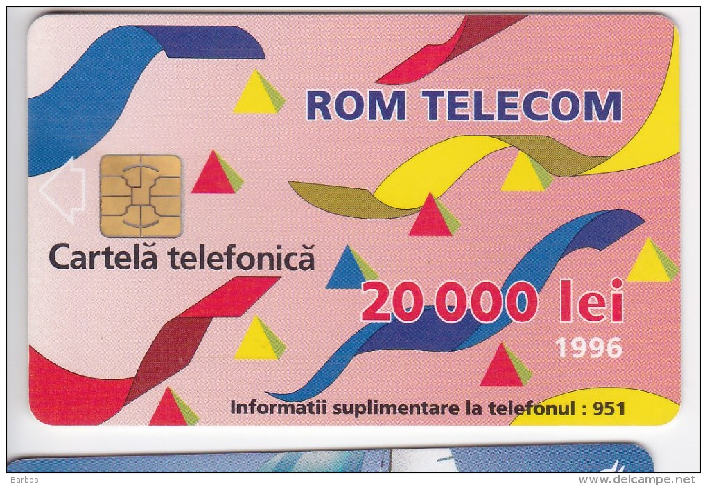 Romania   , Phonecards   , 1996 , ROMTELECOM ,    Used - Operadores De Telecom