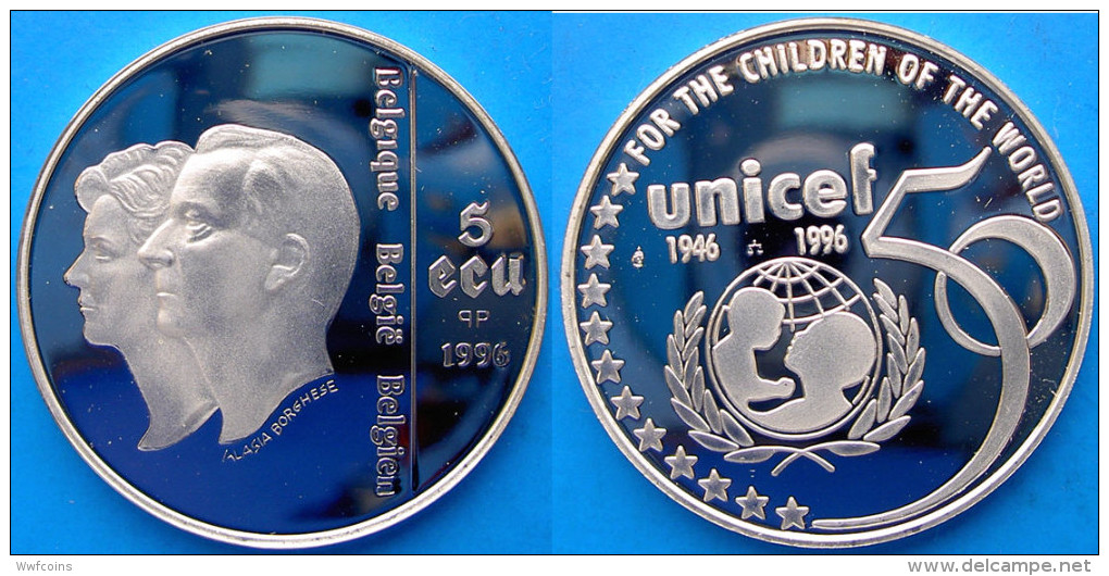 BELGIO 5 E 1997 ARGENTO PROOF PRINCIPI BELGIQUE BELGIE BELGIEN CORONA PESO 22,85g TITOLO 0,925 CONSERVAZIONE FONDO SPECC - Altri & Non Classificati