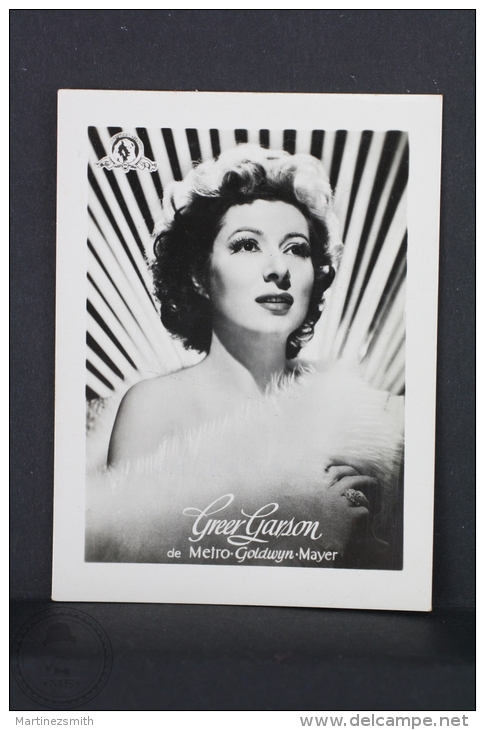 Old Trading Card/ Chromo Topic/ Theme Cinema/ Movie -Spanish Advertising - Metro Goldwyn Mayer Actress: Greer Garson - Otros & Sin Clasificación