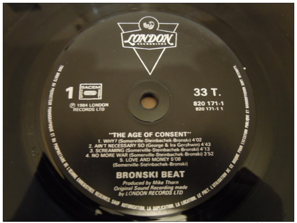 Bronski Beat - The Age Of Consent - Rock