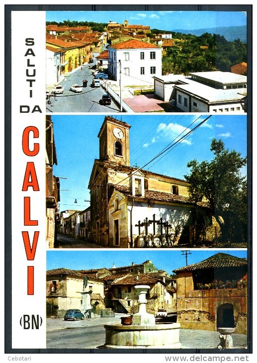 CALVI (BN) - Saluti - Cartolina Non Viaggiata. - Benevento