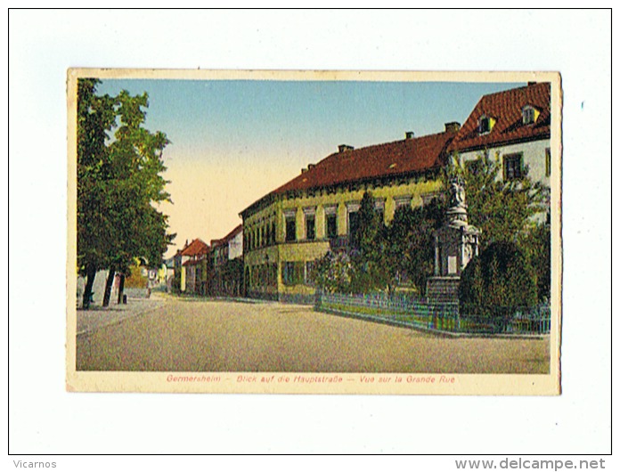 CPA ALLEMAGNE GERMERSHEIM Blick Auf Die Hauptstrabe - Germersheim