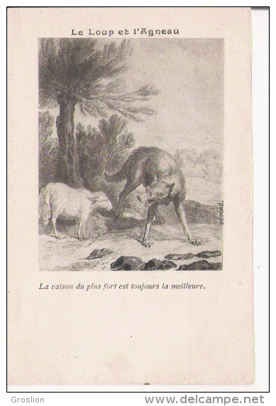 LE LOUP ET L'AGNEAU LA RAISON DU PLUS FORT EST TOUJOURS LA MEILLEURE - Märchen, Sagen & Legenden