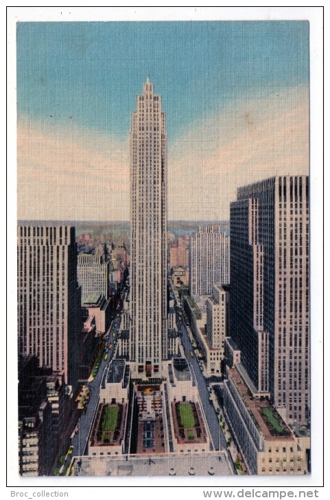 New York City, Rockfeller Center, éd. Alfred Mainzer, Scan Recto-verso - Andere Monumenten & Gebouwen