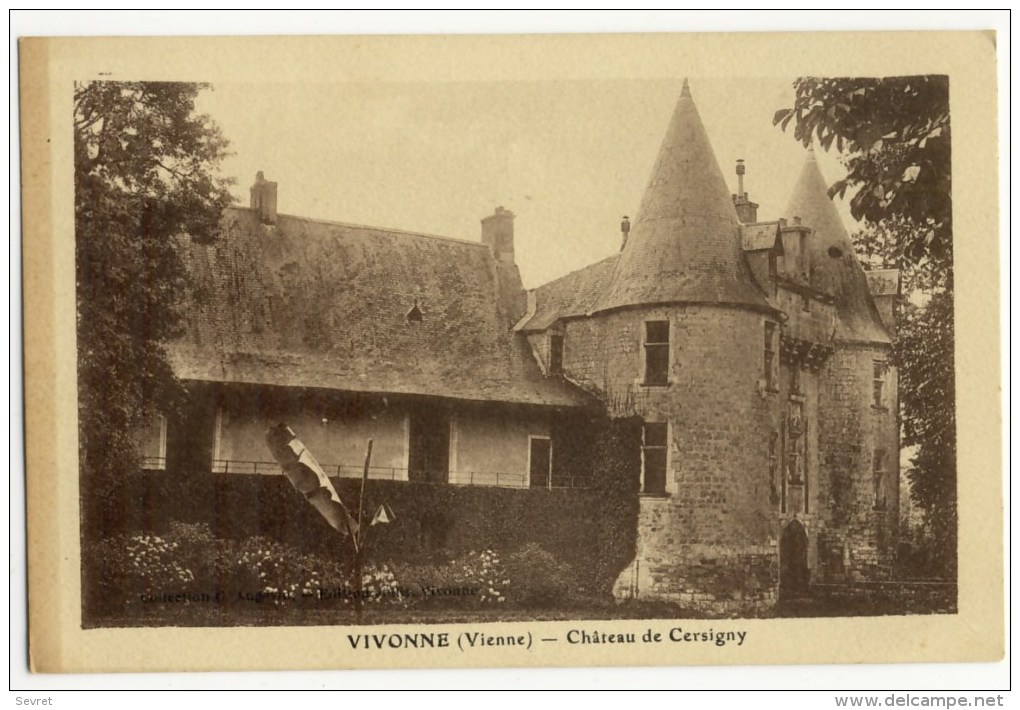 VIVONNE - Château De Cersigny. Rare. - Vivonne