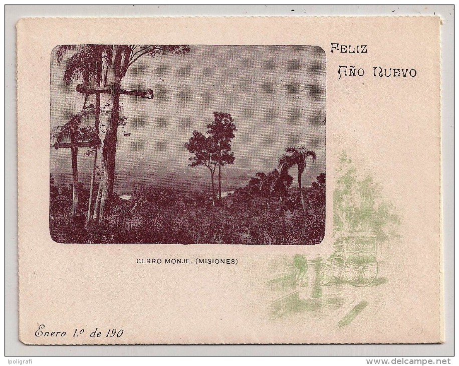 Argentine, Carte Lettre 5 C., Feliz Año Nuevo, Cerro Monje (Misiones), Neuve - Enteros Postales