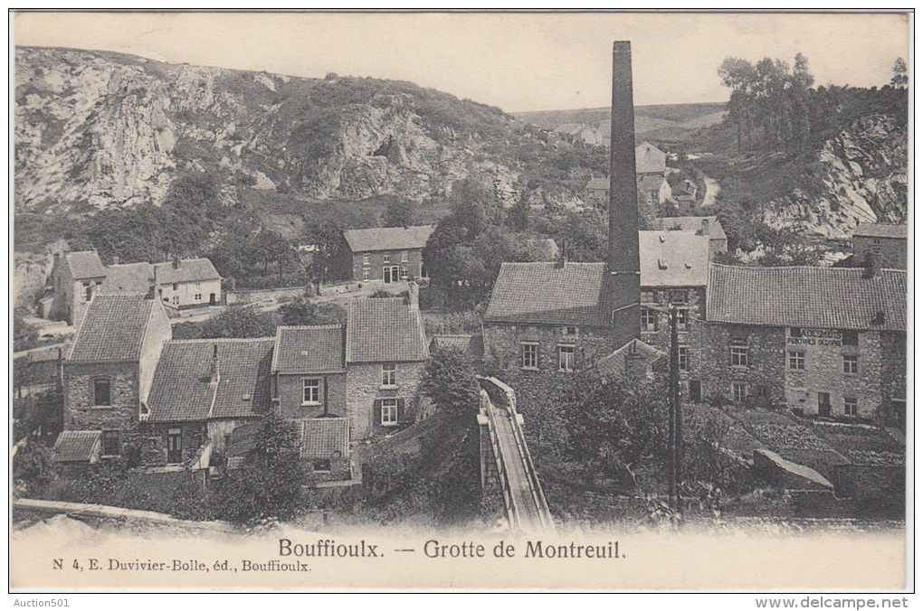 24581g  GROTTE De MONTREUIL - VILLAGE - "A. DESMIDTS - PEINTURES - DECORS" - Bouffioulx - 1907 - Châtelet