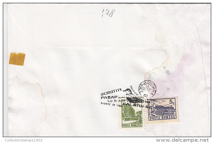 12425- POMARINE SKUA, BIRD, SPECIAL COVER, 1993, ROMANIA - Albatros