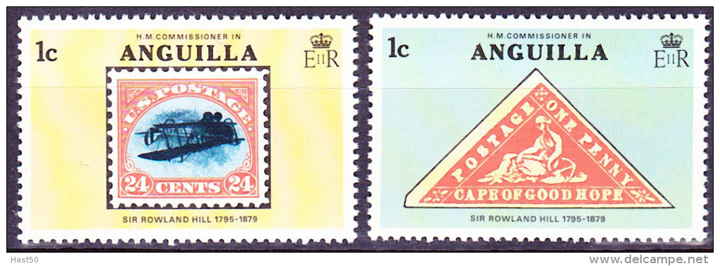 Aguilla - Rowland Hill  (MiNr: 347/52) 1979 - Postfrisch *** MNH - Anguilla (1968-...)