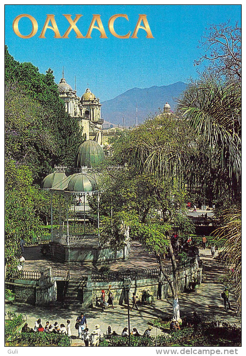 Amérique MEXICO Méxique OAXACA The Zocalo Of OAXACA ( Kiosque Editions:Blue Line  Photo GIBERSTEIN OAX 733) * PRIX FIXE - Mexique