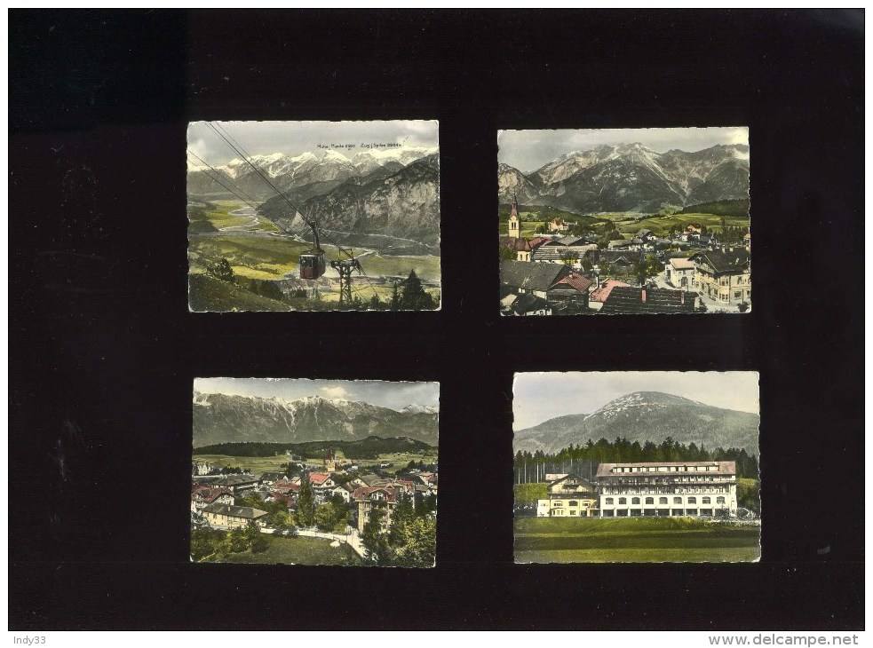 - AUTRICHE . TYROL . IGLS . LOT DE 4 SNAPSHOTS  . - Igls