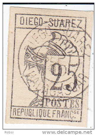 Diego Suarez N 9 , Obliteration Centrale, Blanc De Charnière, Tres Frais - Used Stamps