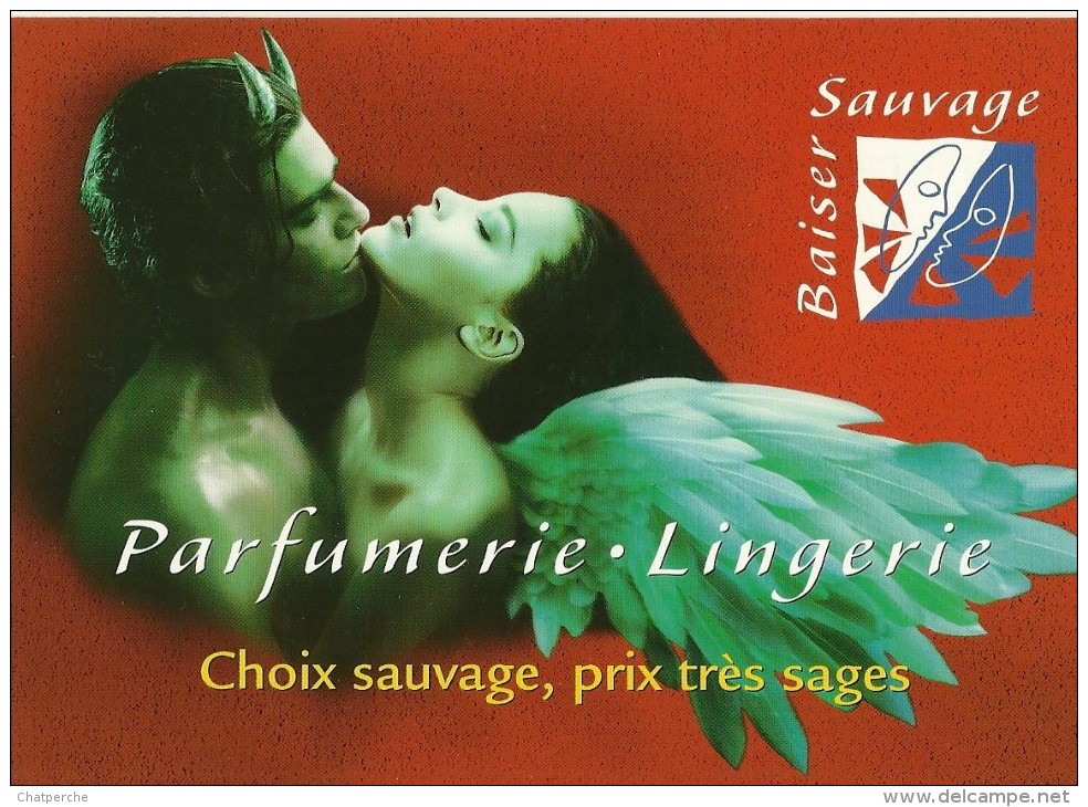 PUBLICITE  PARFUMERIE LINGERIE BAISER SAUVAGE ANGE SIABLE  ADRESSES BOUTIQUES RHONE-ALPES - Publicité