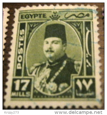 Egypt 1944 King Farouk 17m - Used - Usados