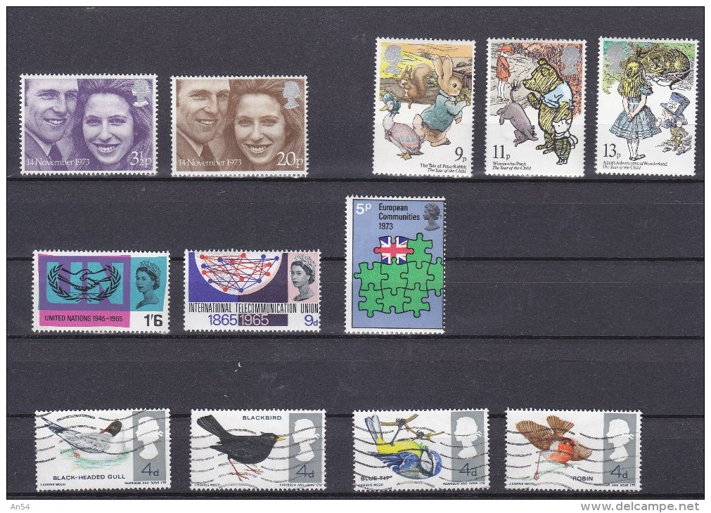 LOT   GRANDE-BRETAGNE  NEUFS**  + OBLITERES     MERITE INTERET  COTE 120€ - Collections (sans Albums)