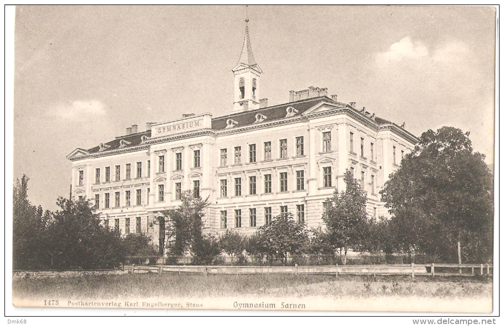 SWITZERLAND - GYMNASIUM - SARNEN - EDIT KARL ENGELBERGER 1910s ( 50 ) - Sarn