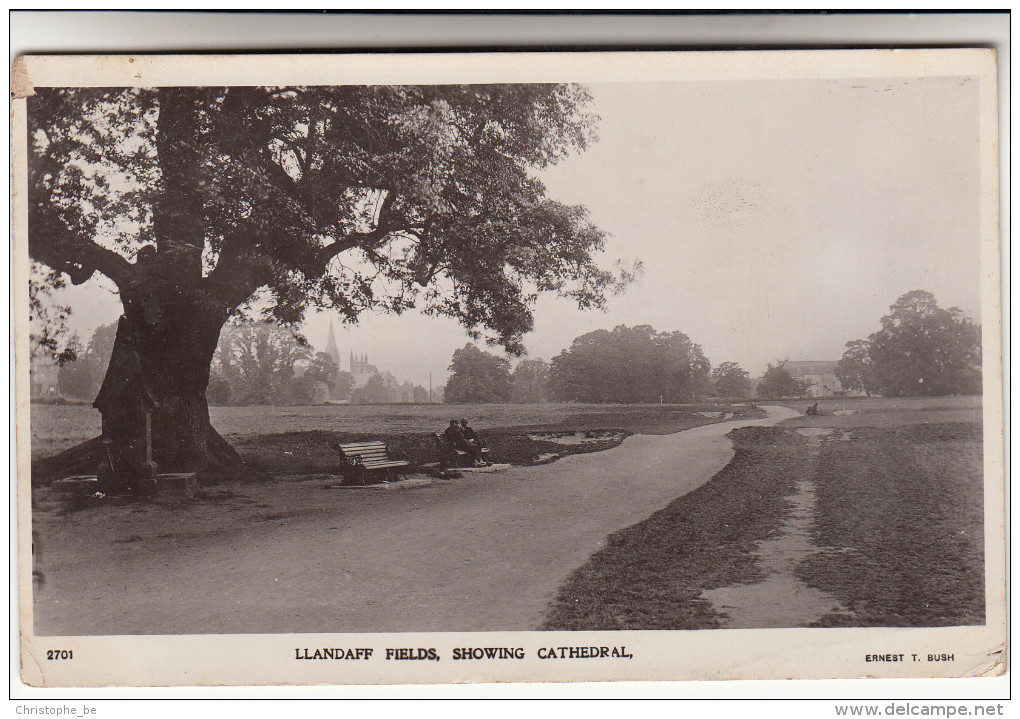 PC Llandaff Fields, Showing Cathedral (pk15727) - Glamorgan