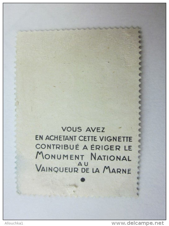 érinnophilie Vignette  Neuve Sans Gomme Contribution Pr L'érection Du Monument National Vainqueur De La Marne Joffre - Militair