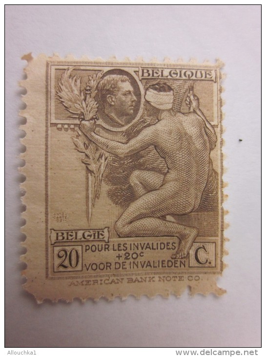 Timbre Belge émis Le 20/05/1922 (œuvre Nationale Des Invalides De Guerre)Catalogue Officiel De Belgique COB - N°189 - 1922-1927 Houyoux