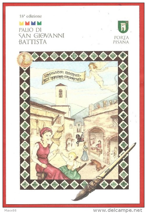 ITALIA REPUBBLICA CARTOLINA - 2012 - 18° Palio San Giovanni Battista Fabriano Porta Pisana - Vernaccia Serrapetrona - 2011-20: Storia Postale