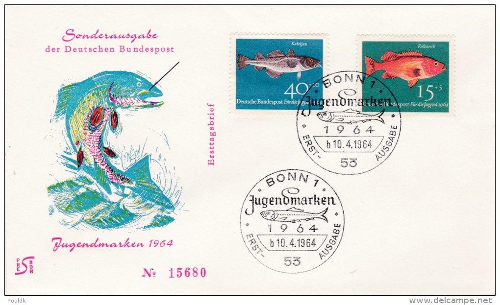 Germany FDC: 1964 Welfare Stamps Jugendmarken   (G69-76) - Other & Unclassified