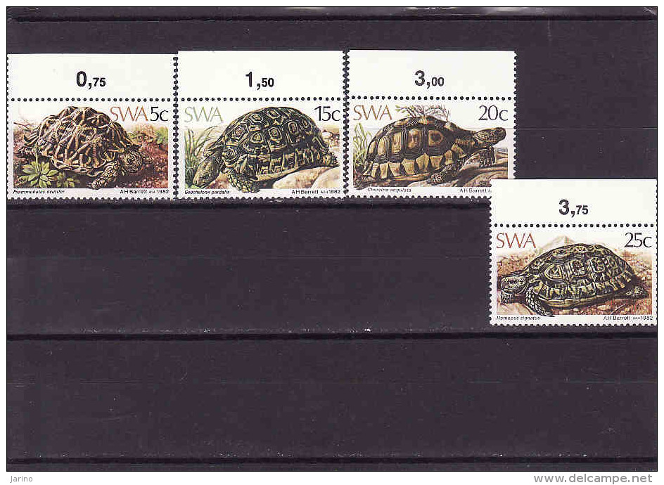 SWA 1982, Fauna-turtles, Tortues -Schildkröten,  MNH, Neufs , Afrique Du Sud - Nuovi