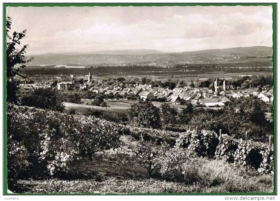 Nieder Ingelheim Am Rhein Circulated To Spain & Stamps Germany ( 2 Scans) - Ingelheim