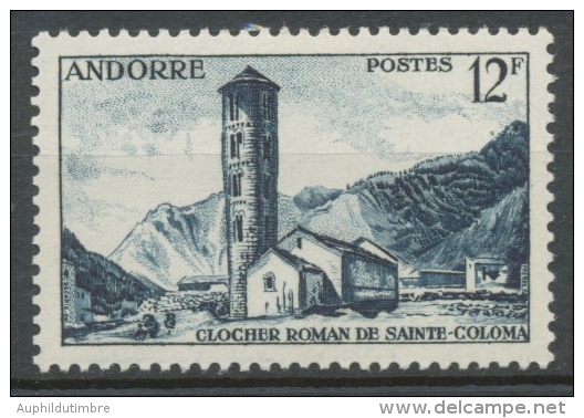 Andorre Français N°145, 12f. Bleu-noir NEUF** ZA145 - Otros & Sin Clasificación