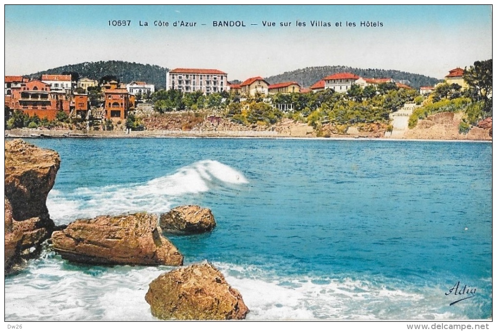 La Côte D'Azur - Bandol - Vue Sur Les Villas Et Les Hôtels - Carte ADIA - La Valette Du Var