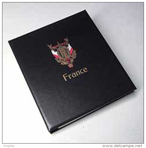 DAVO 29723 Kosmos Luxus Binder Briefmarkenalbum Frankreich - Large Format, Black Pages