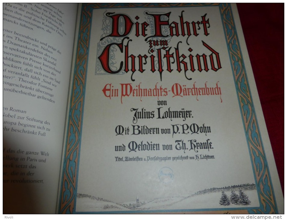 DIE FARHRT ZUM CHRISTKIND - CARL FLEMMING - CONTE DE NOEL (textes En Allemand) - Racconti E Leggende
