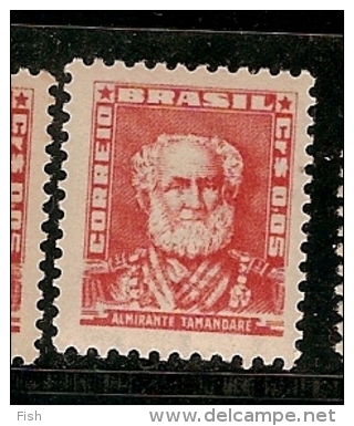 Brazil ** & Serie Corrente, Almirante Tamandare 1952-1954 (576) - Unused Stamps