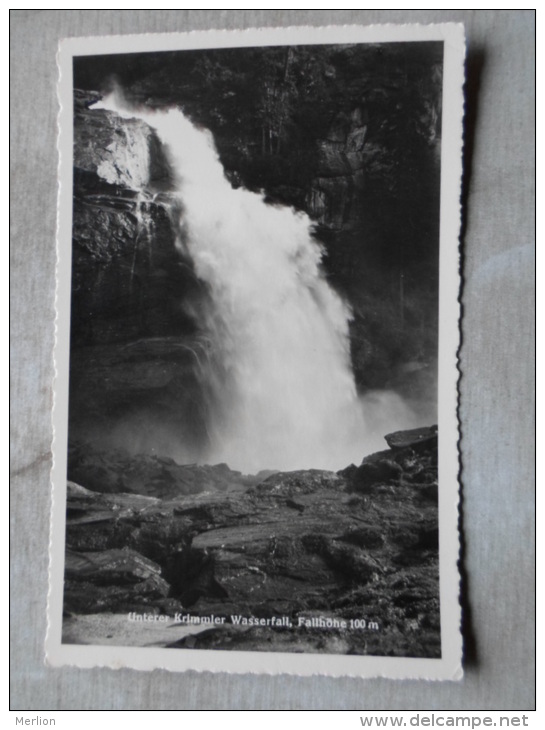 Austria - KRIMML - Untere Krimmler Wasserfall    RPPC    D124717 - Krimml