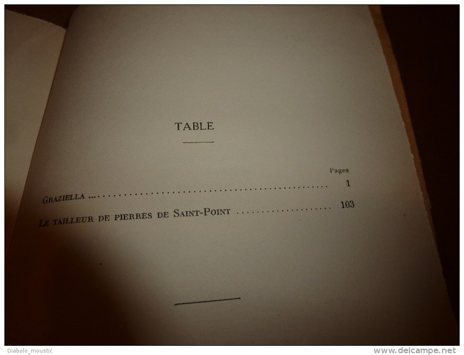 1928 GRAZIELLA  Le tailleur de pierres de St-Point par Lamartine,belles aquarelles opaques Maurice Berty, Ed. Nilsson