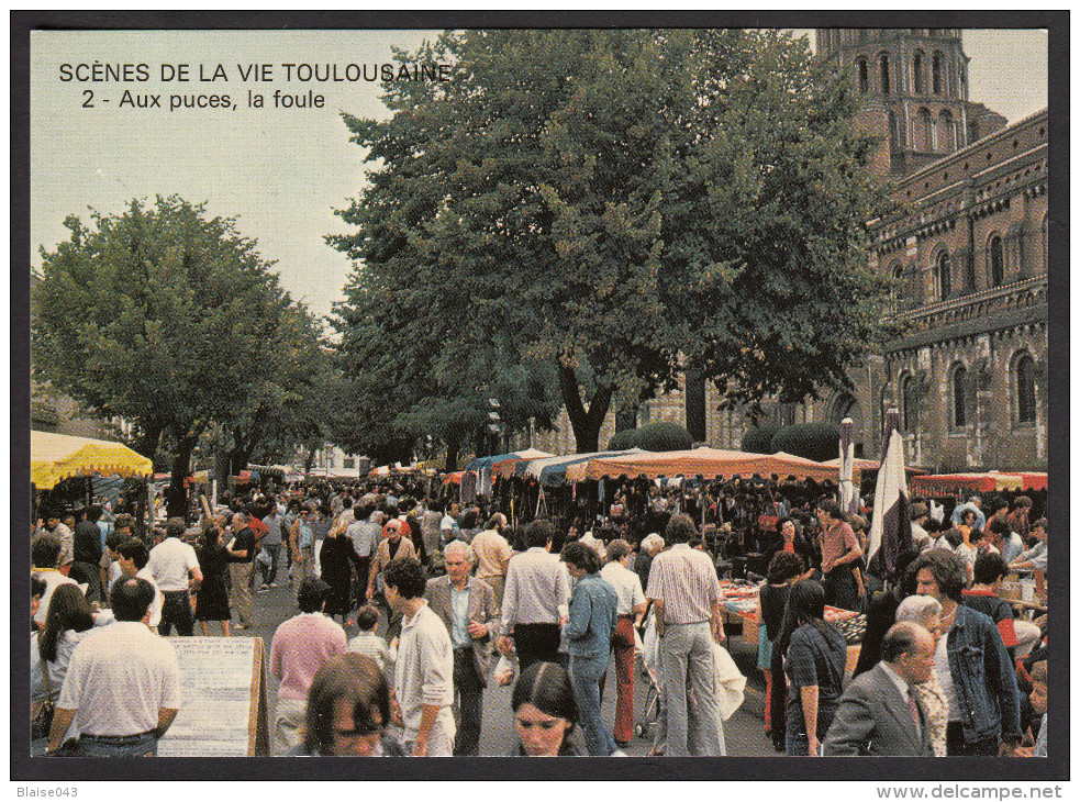 CPM - TOULOUSE - Scènes De La Vie Toulousaine - 4ème Série - Aux Puces, La Foule - Toulouse