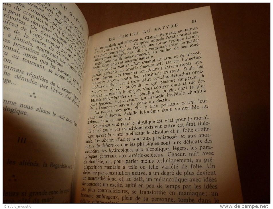 1933 Du TIMIDE au SATYRE : La Timidité et le Trac ,L'Obsession ,La Regardelle, La Jalousie, L'Envie etc.. par Voivenel