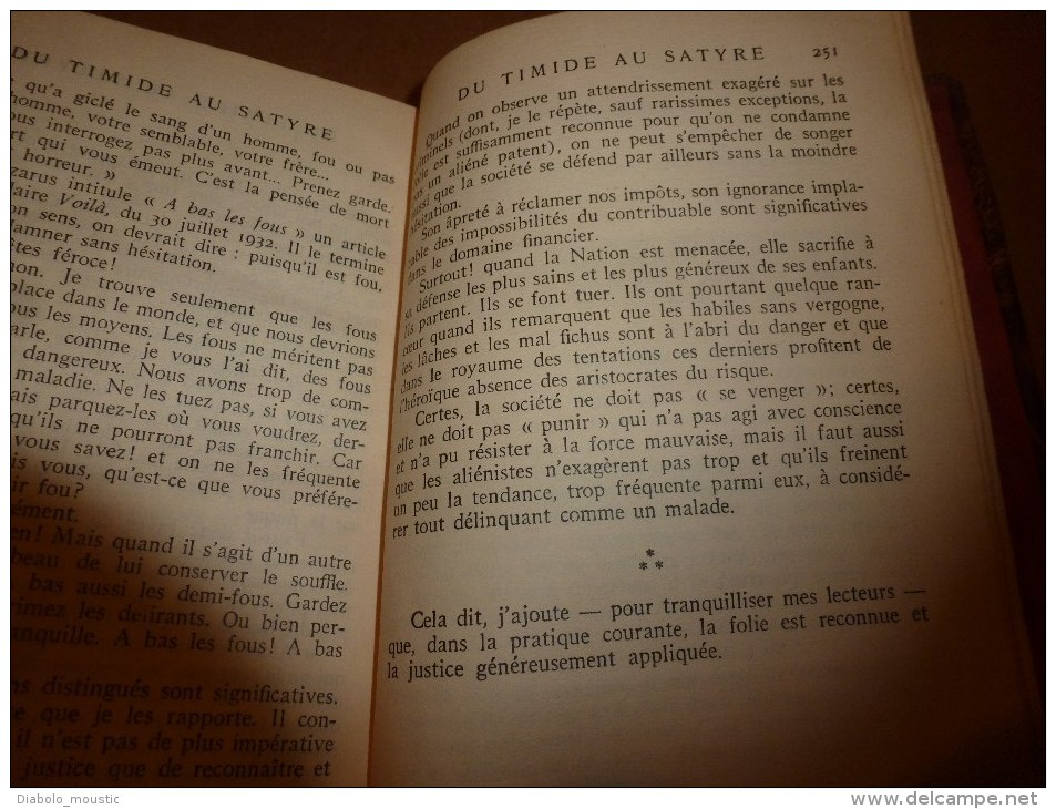 1933 Du TIMIDE au SATYRE : La Timidité et le Trac ,L'Obsession ,La Regardelle, La Jalousie, L'Envie etc.. par Voivenel