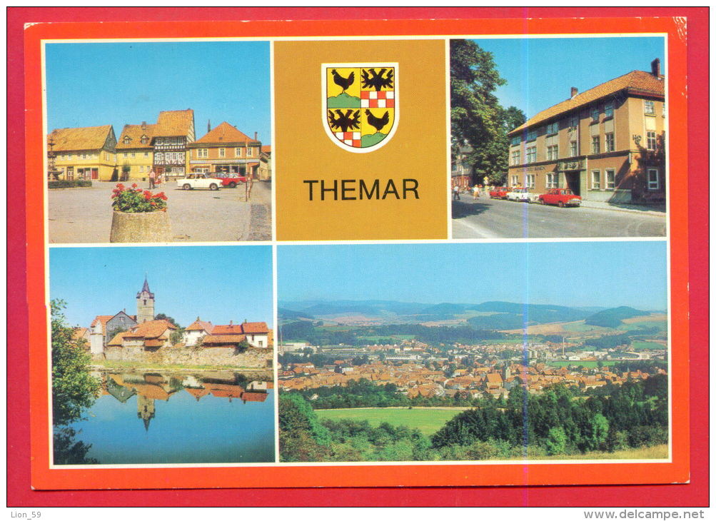 162026 / Themar ( Kr. Hildburghausen ) - MARKT , HO HOTEL GASTSTATTE " DREI ROSEN , AN DER WERRA , UBERSICHT - Germany - Themar