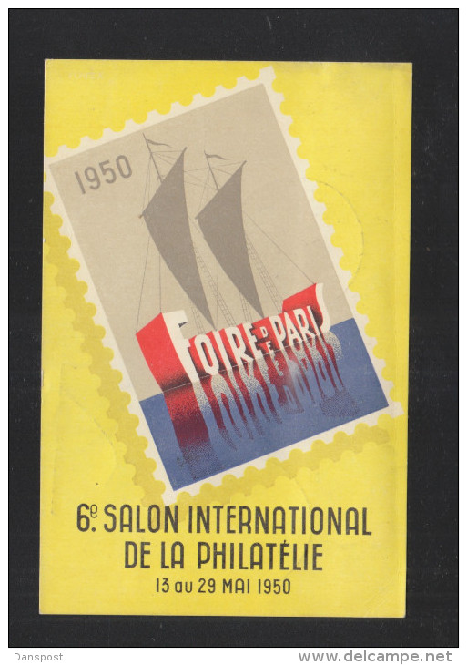 Carte Postale 6e Salon De La Philatelie 1950 - 1921-1960: Periodo Moderno