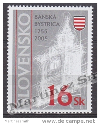 Slovakia - Slovaquie 2005 Yvert 439 750th Ann. City Of Banska Bystrica - MNH - Nuovi