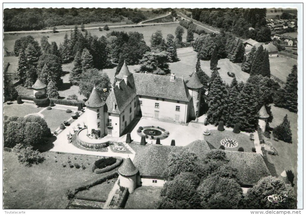 CPSM 38 LA TOUR DU PIN CHATEAU DE CUIRIEU VUE AERIENNE 1959  Grand Format 15 X 10,5 - La Tour-du-Pin