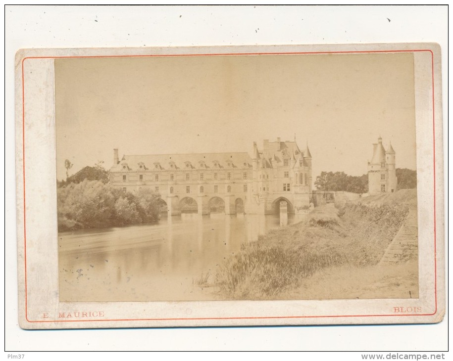 CHENONCEAUX, Indre Et Loire - Photo Cabinet - Le Chateau, Façade Orientale - E. Maurice, Blois - Anciennes (Av. 1900)