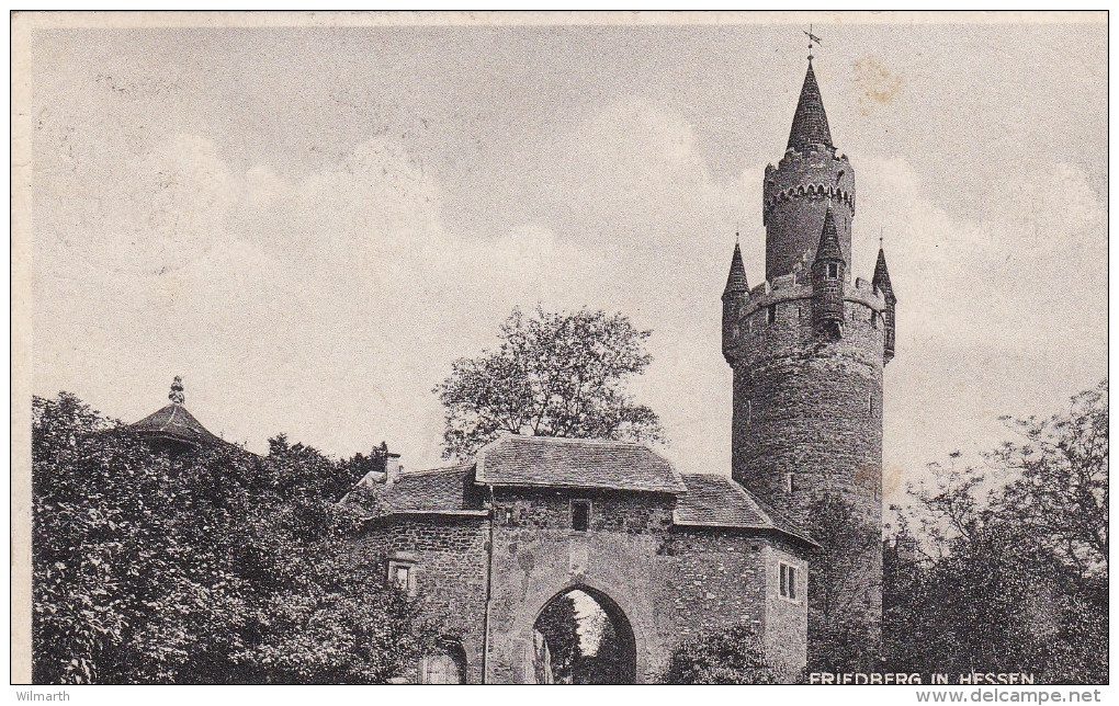 Friedberg In Hessen - Hinteres Burgtor Mit Adolfsturm (um 1929) - Friedberg