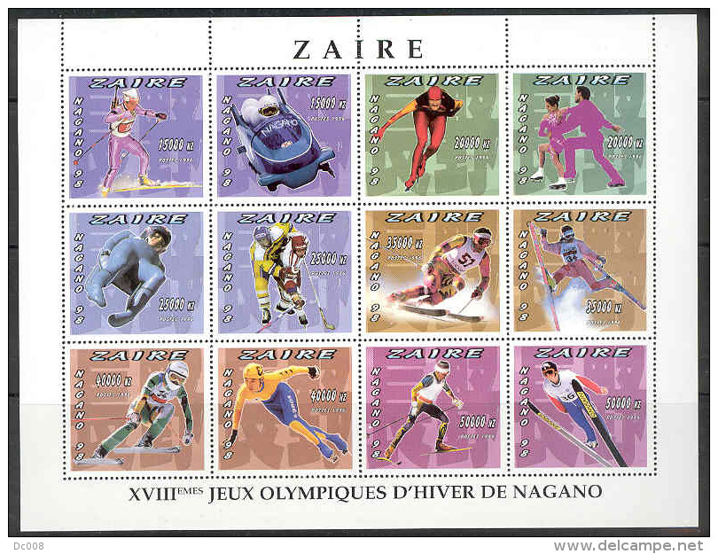 Olympic Games Nagano 1996 COB BL96 MNH - Nuovi