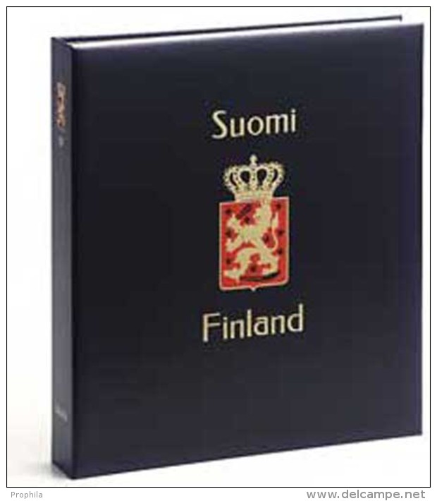 DAVO 3542 Luxus Binder Briefmarkenalbum Finnland II - Grand Format, Fond Noir